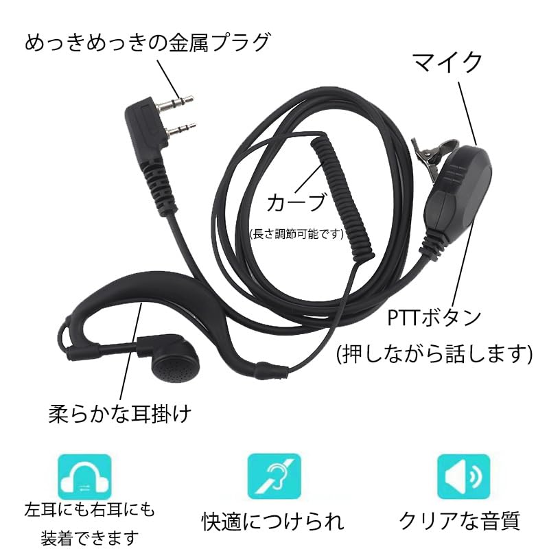 Amazon.co.jp: ケンウッド対応 インカム対応 特定小電力トランシーバー
